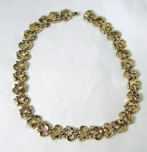 Vintage Signed Mazer Swirl Crystal Necklace