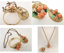 Load image into Gallery viewer, Vintage Early Miriam Haskell Pendant Necklace &amp; Bracelet