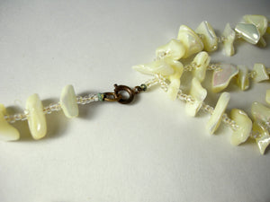 Vintage Mother Of Pearl 54” Rope Necklace - JD10301