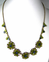 Load image into Gallery viewer, Vintage Multi-Colored Floral Necklace  - JD10276