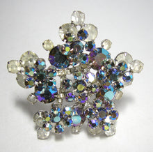 Load image into Gallery viewer, Vintage Opal Iridescent &amp; Aurora Borealis Brooch &amp; Earring Set  - JD10263