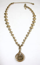 Load image into Gallery viewer, Signed Vintage Oscar de la Renta Clear Crystal Drop Necklace