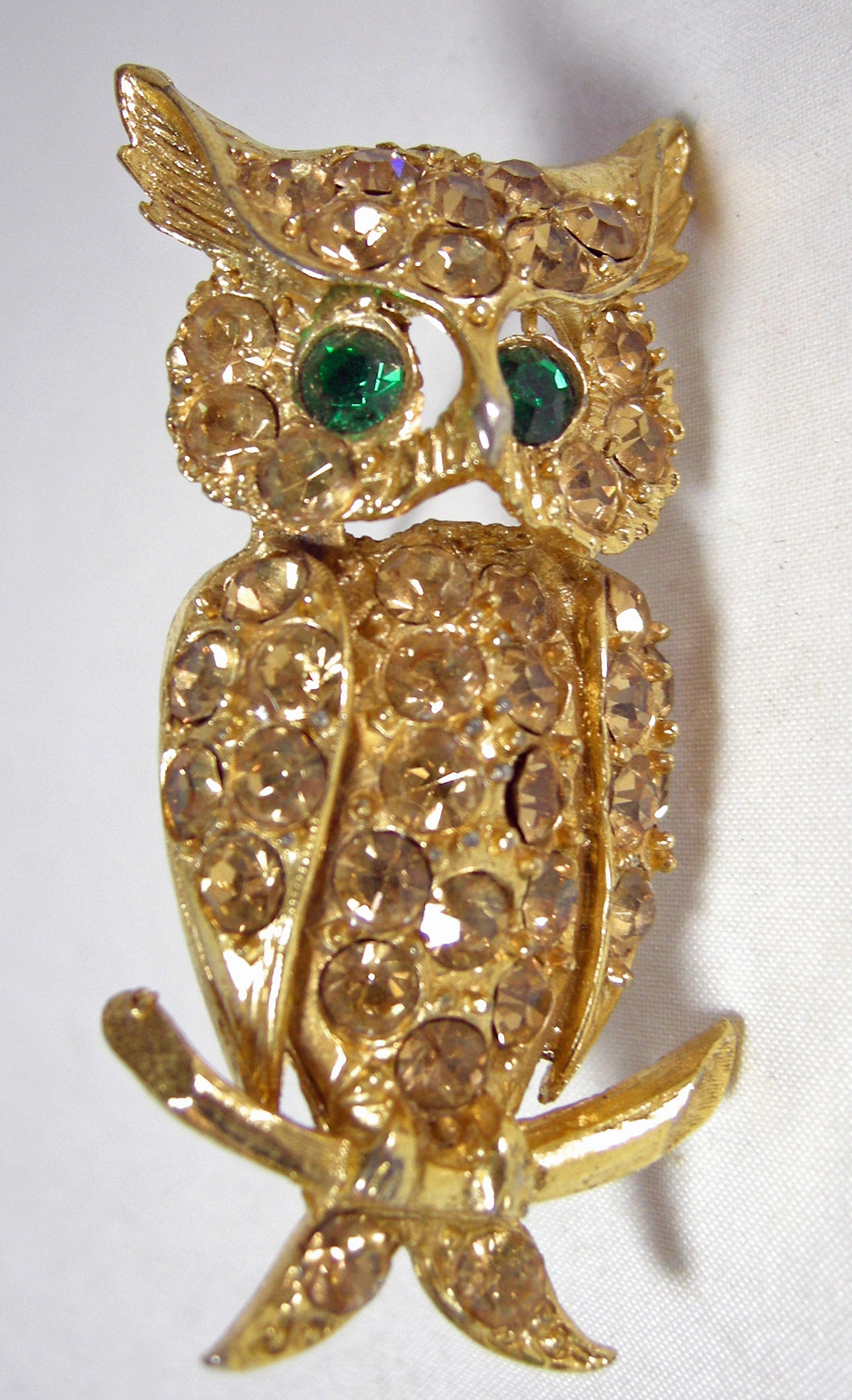 Vintage Whimsical Owl Brooch  - JD10435