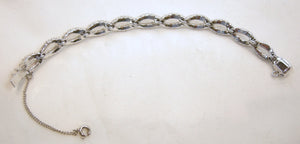 Vintage Signed Panetta Crystal Bracelet