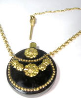 Load image into Gallery viewer, Antique 1890s Horn Perfume Bottle Necklace - JD10303