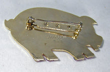 Load image into Gallery viewer, Vintage Solid Brass Pig Brooch  - JD10444