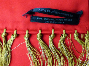 Vintage Huge 100% Silk Scarf/Shawl by Aude Bronson-Howard