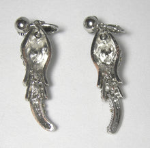 Load image into Gallery viewer, Crystal Wiggling Fish Drop Earrings - JD10109