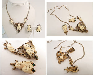 Vintage Rare Selro Necklace & Earrings