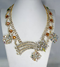 Load image into Gallery viewer, Vintage Czech Rare Shooting Star Bib Necklace - JD10455