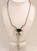 Load image into Gallery viewer, Vintage Chrome Slide Pendant Necklace