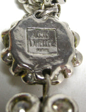 Load image into Gallery viewer, Vintage Large “Alexis LaHellec Paris“ Silver Tone Organic Moonstone Earrings  - JD10480