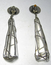 Load image into Gallery viewer, Vintage 4” Long &amp; Ornate Lucite Dangling Earrings  - JD10413