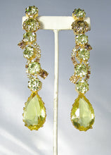 Load image into Gallery viewer, Robert Sorrell Faux Citrine Long Dangling Earrings  - JD10394