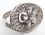 Vintage Sterling Silver & Marcasite Ring