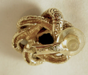 Vintage Signed St. John Link Chain Necklace & Earrings Set