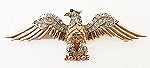 Vintage Signed Trifari Eagle Pin