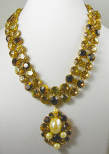 Load image into Gallery viewer, Unsigned JL Blin of Paris Topaz Necklace