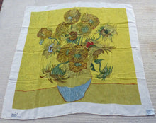 Load image into Gallery viewer, Vintage Large 100% Silk Van Gogh Famous Painting Scarf